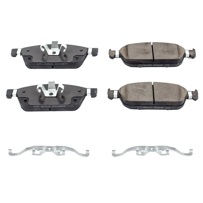 17-1771 – POWERSTOP Brake Pad, FMSI Number D1771 Ceramic Brake Pads Set Of 4 With Premium Stainless Steel Hardware
